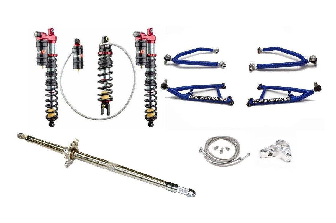Lonestar DC-4 Long Travel +3 Arms & Axle + Elka Shocks for TRX250R (1986–1989)