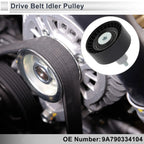Drive Belt Idler Pulley for Porsche Cayenne (2020-2024) Black 1 x Piece