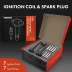 Set of 7 Ignition Coils & Iridium Spark Plugs for Ford F-150 (2018–2020)