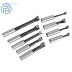 9 Piece Carbide Boring Bar Set with 2" Boring Head for R8 Shank