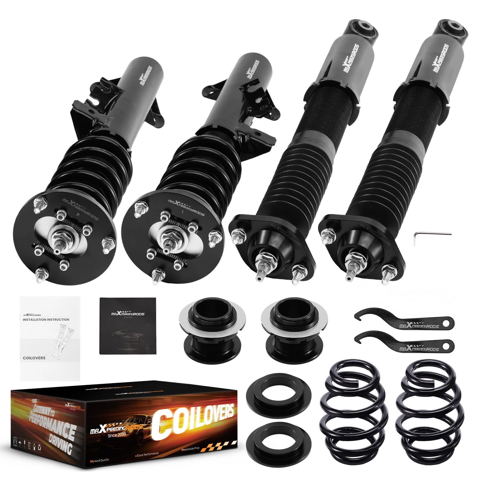 Coilovers 24 Way Damper Suspension Kit for BMW E36 323 325 328 (1990–1999)