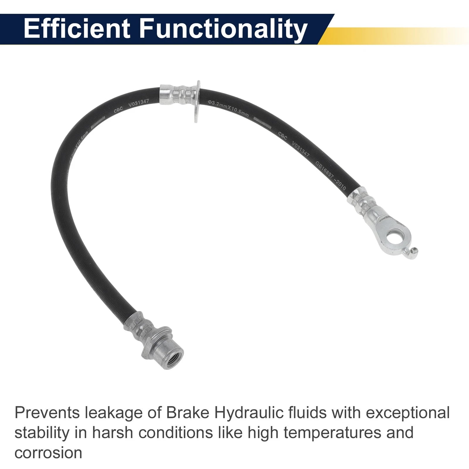 Front Left Brake Hose for Toyota Camry (2017–2019) No. 90947C2077
