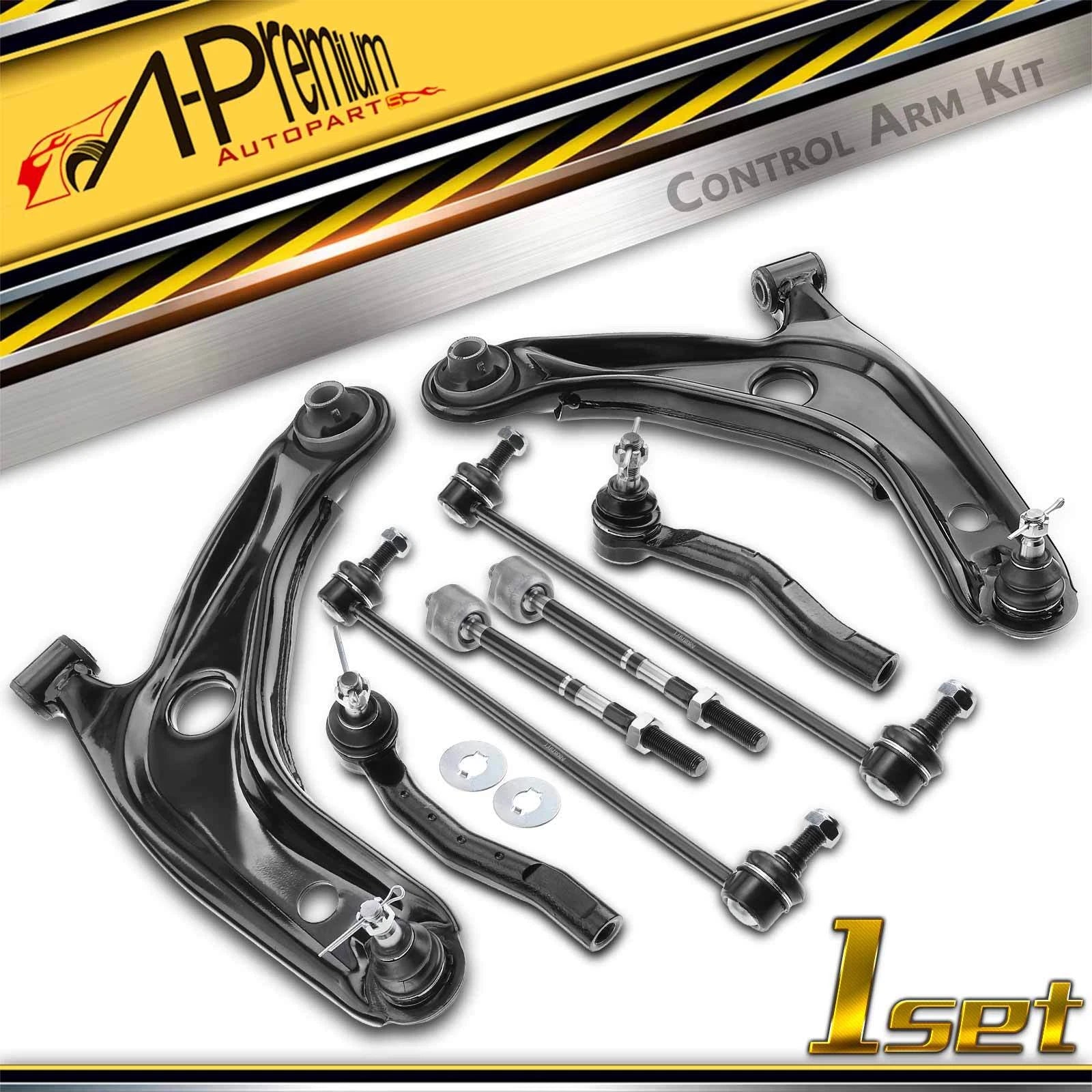 Front Lower Control Arm w/Ball Joint & Sway Bar Link for Toyota Yaris (2012-2020)
