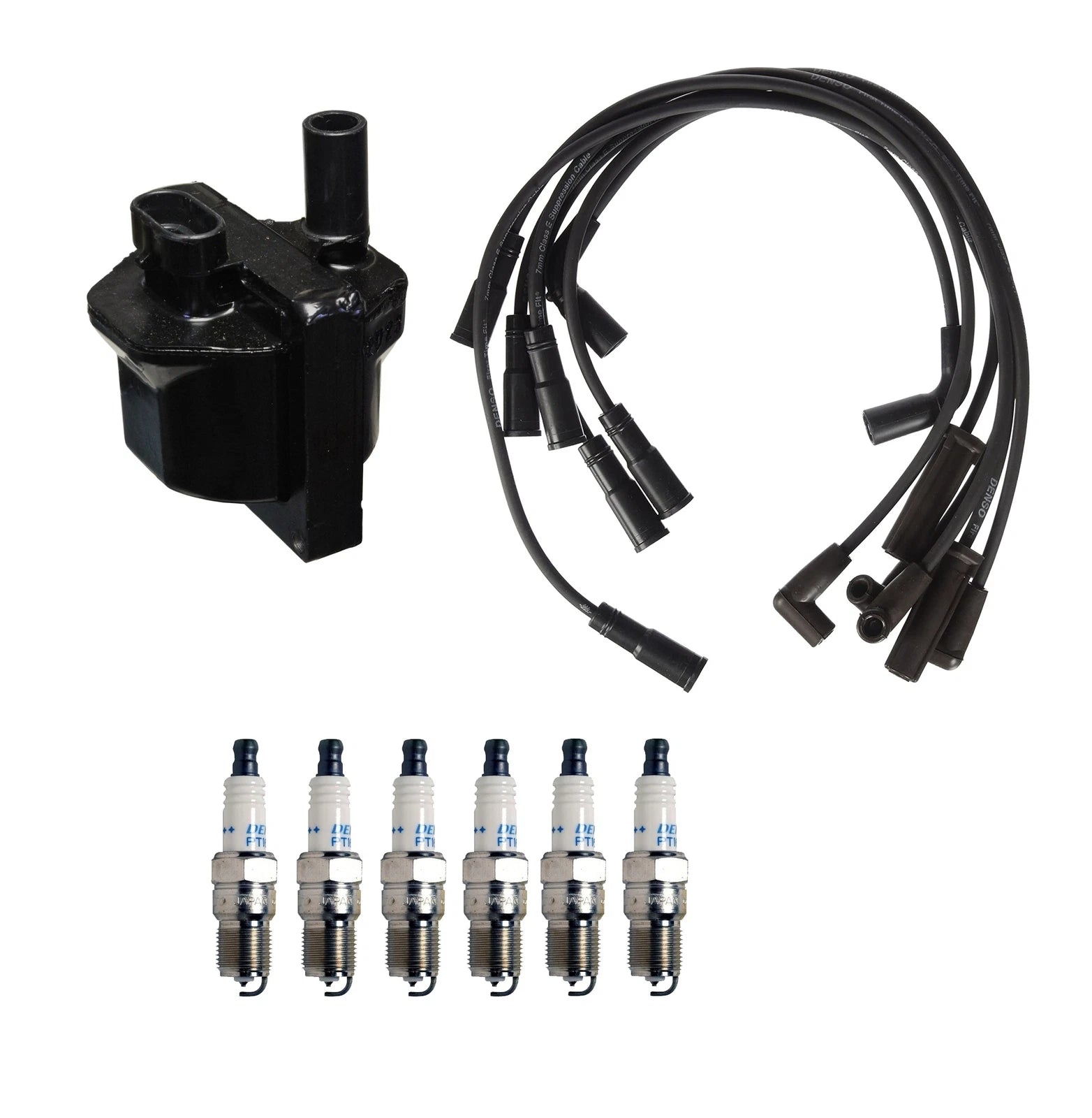 Denso Ignition Coil & Wire Set for Chevy GMC V6 (2000–2006)