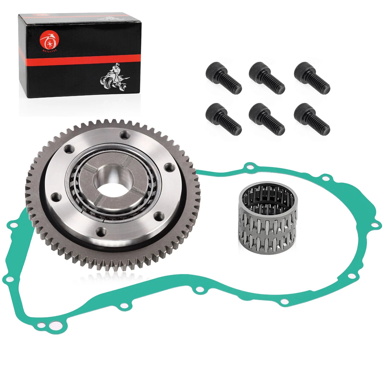 Starter Clutch One Way Gear Bearing for Yamaha YFM400 Big Bear 400 (2000–2012)