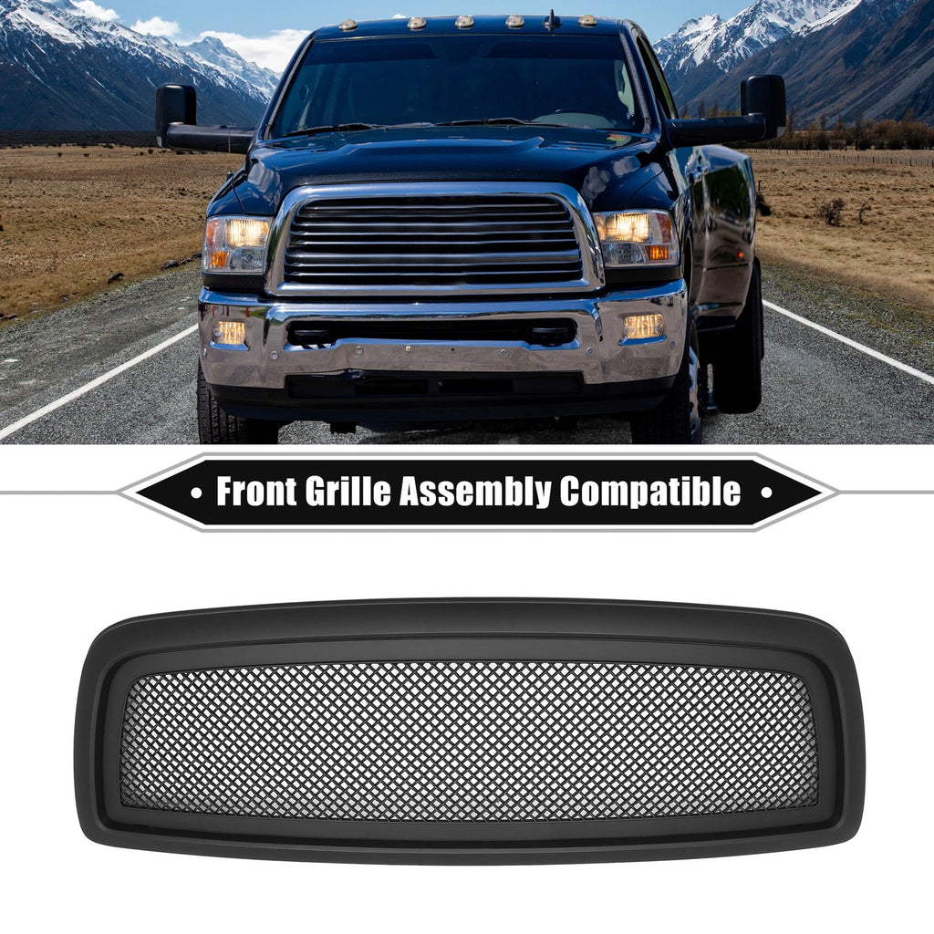 Front Grille Assembly for Dodge Ram 1500 (2009–2010) Matte Black