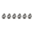 Set of 6 Titanium Torx Head Flange Screws M10x35mm for Motorcycle