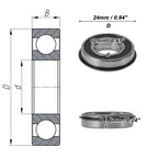 Deep Groove Ball Bearings 12x24x6mm for Various Models (6901NR2RS)
