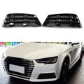 L+R Fog Light Grille Cover for Audi A4 B9 (2016–2018) Black