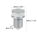 10pcs M14x1.5 Magnetic Oil Drain Plug with Gasket for Volkswagen 