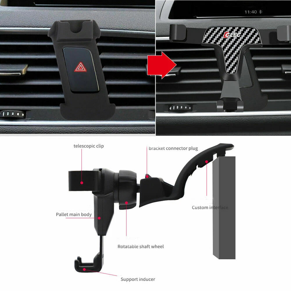 Adjustable Cell Phone Mount Holder for Audi Q3 (2013–2018)