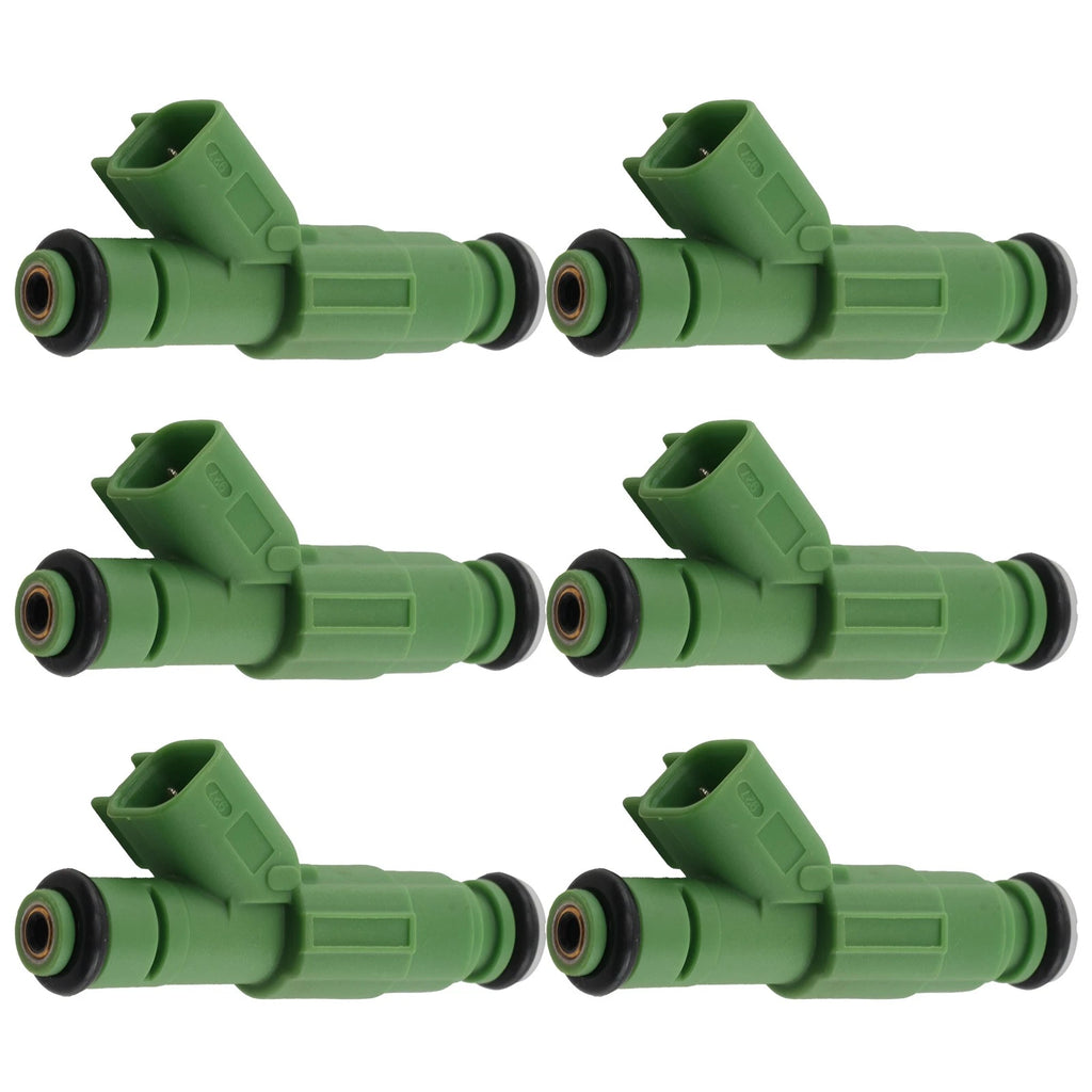 6 Fuel Injectors for Dodge Grand Caravan 3.3L 2001-2007 0280156007 Front