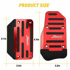 Set of 2 Non-Slip Accelerator Brake Pedal Covers for Universal Fit