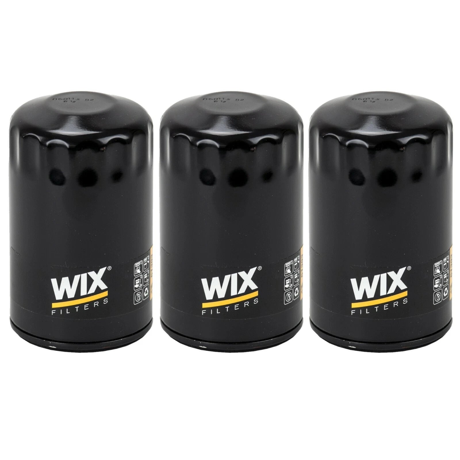 Set of 3 WIX Engine Oil Filters for Audi 100 Quattro, VW Beetle, Golf, Jetta, Passat