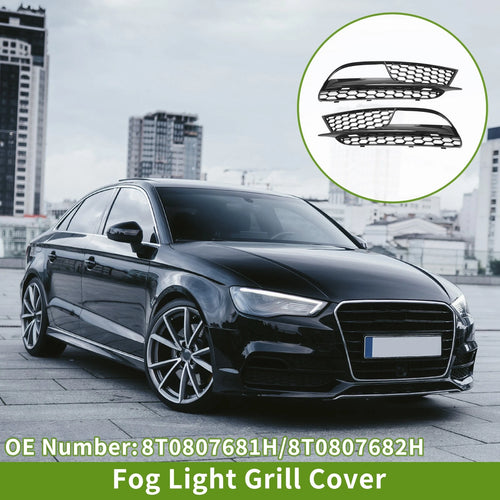 1 Pair Fog Light Grill for Audi A5 (2013–2016) No. 8T0807681H/8T0807682H