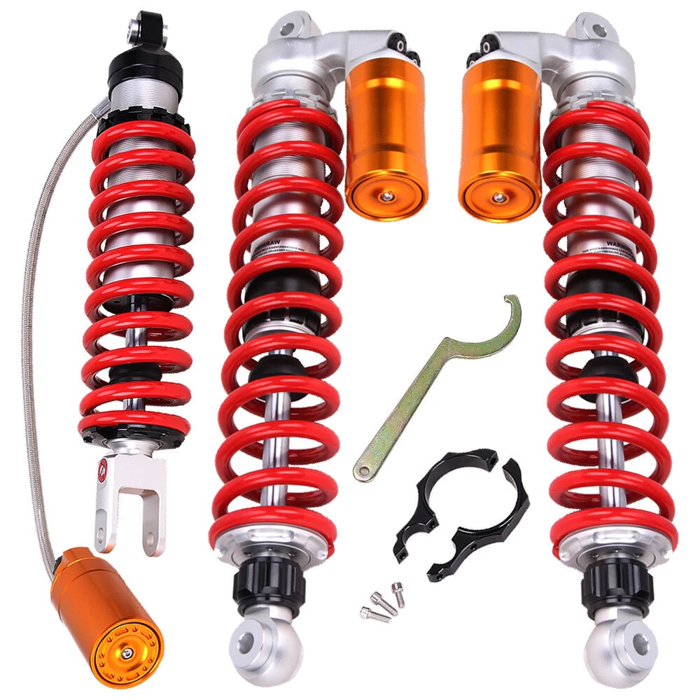 Set of 2 Stage 3 Upgraded Front & Rear Air Shock Absorbers for Honda TRX450ER TRX450R (2004–2009)