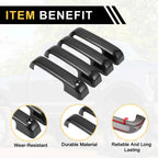 Set of 4 Car Door Handle Protectors for Ford F-150 (2015–2020) Carbon Fiber Black