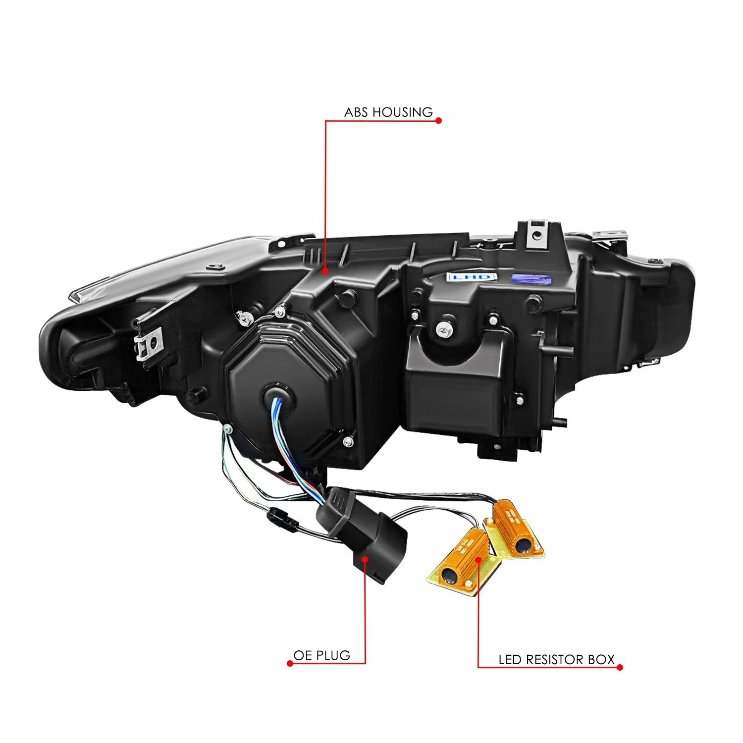 LED Swoosh-Projector Headlight for BMW 320I 328D (2012–2015)