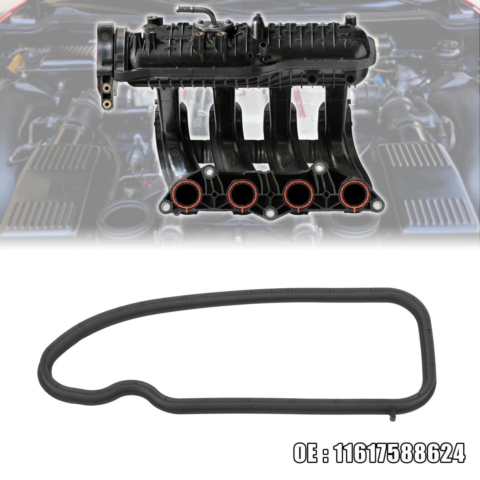 Car Engine Intake Manifold Gasket for BMW 335i xDrive (2011–2015) 11617588624