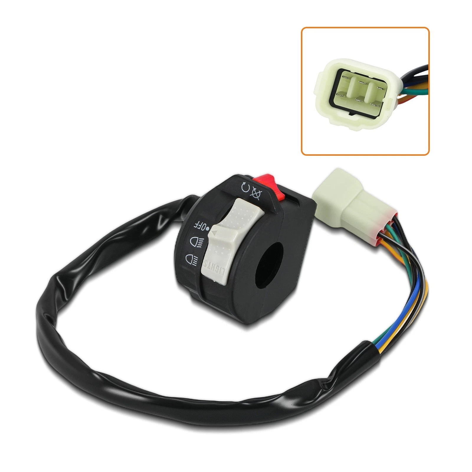 Handlebar Run Stop Switch Headlight for Yamaha YFZ350 (2002–2006) 5FK-83975-00-00