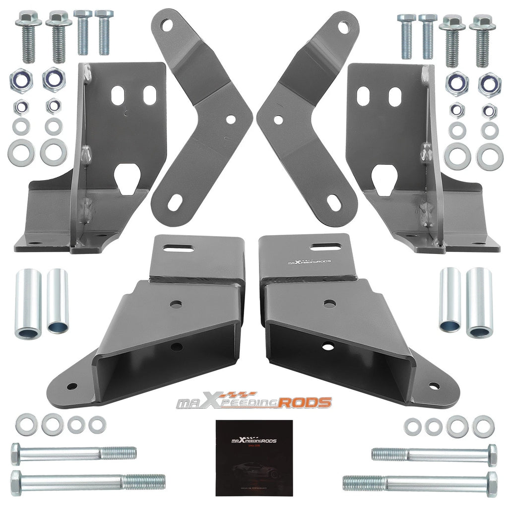 Front Caster Control Arm Drop Bracket Kit for 1984–2001 Jeep XJ Cherokee