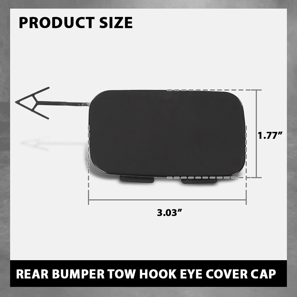 Rear Bumper Tow Hook Eye Cover for Audi A8 Quattro (2014–2017)