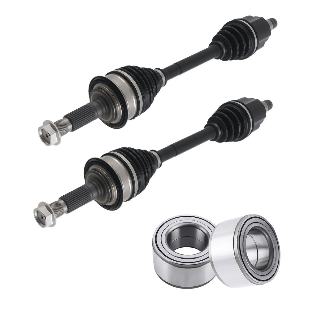 Front CV Axle Shaft + Wheel Bearing Kit for Toyota Tundra (2000–2006) Sequoia (2001–2007) 4WD