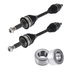 Front CV Axle Shaft + Wheel Bearing Kit for Toyota Tundra (2000–2006) Sequoia (2001–2007) 4WD