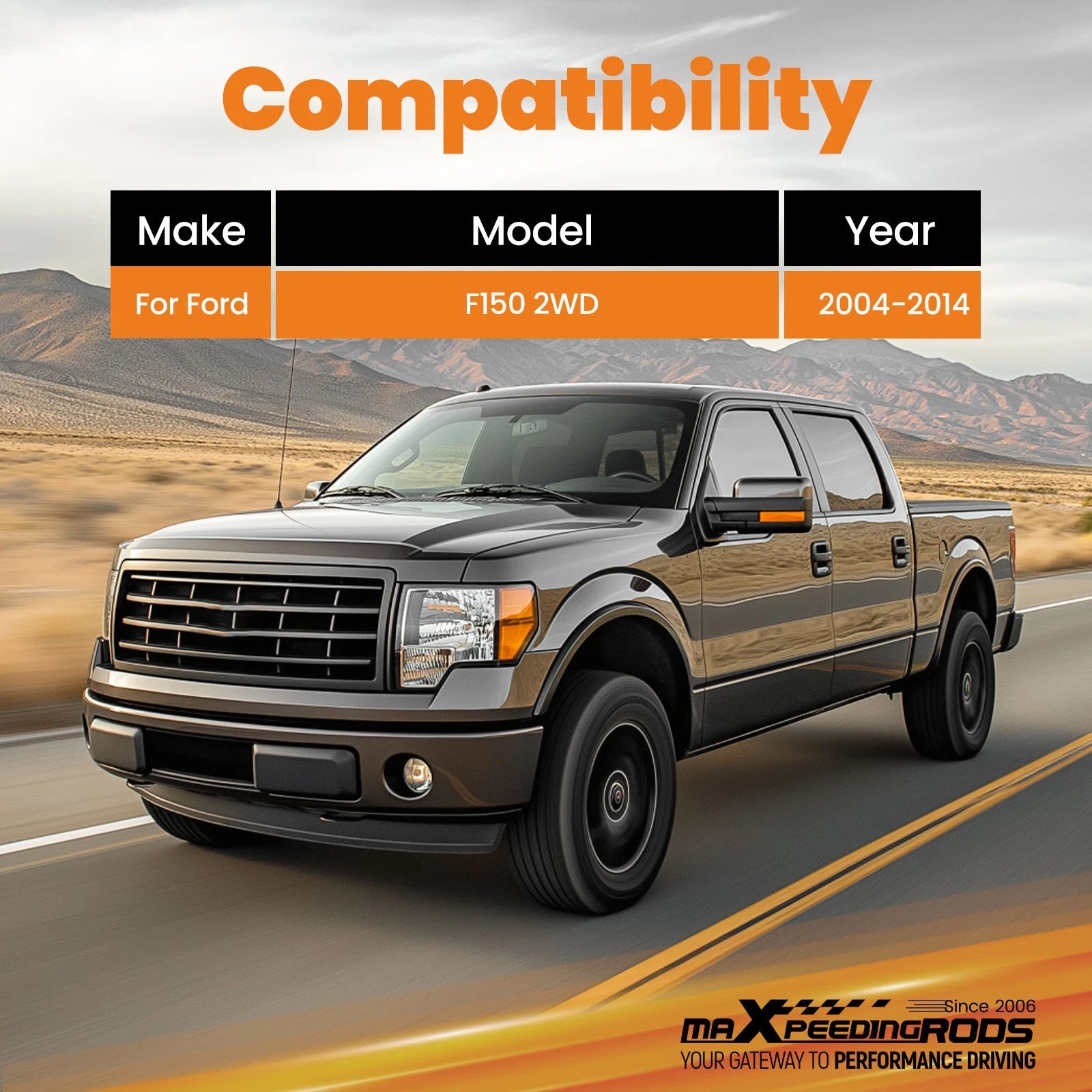 5" Flip Kit Rear for Ford F150 2WD (2004-2014) Axle Lowering Drop Kit