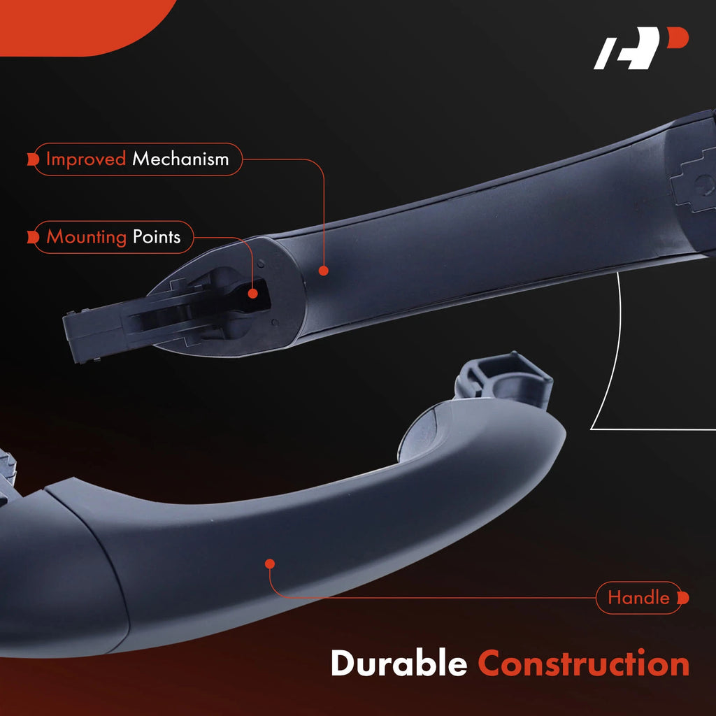 Front/Rear Black Primed Exterior Door Handle for Chevy Cruze (2016–2019)
