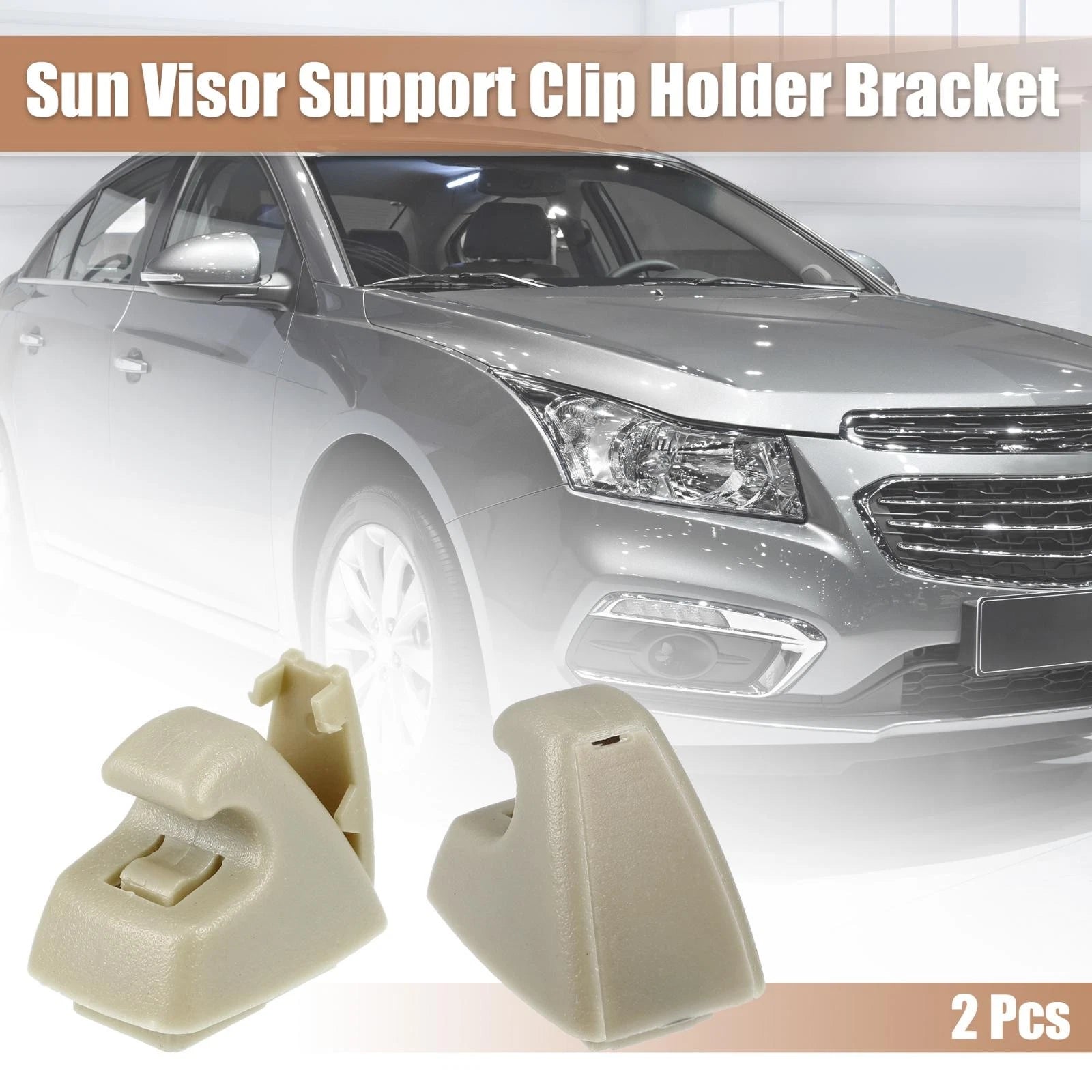 2X Sun Visor Support Clip Retainer 95994975 for Chevrolet Cruze Sonic (2011–2019)