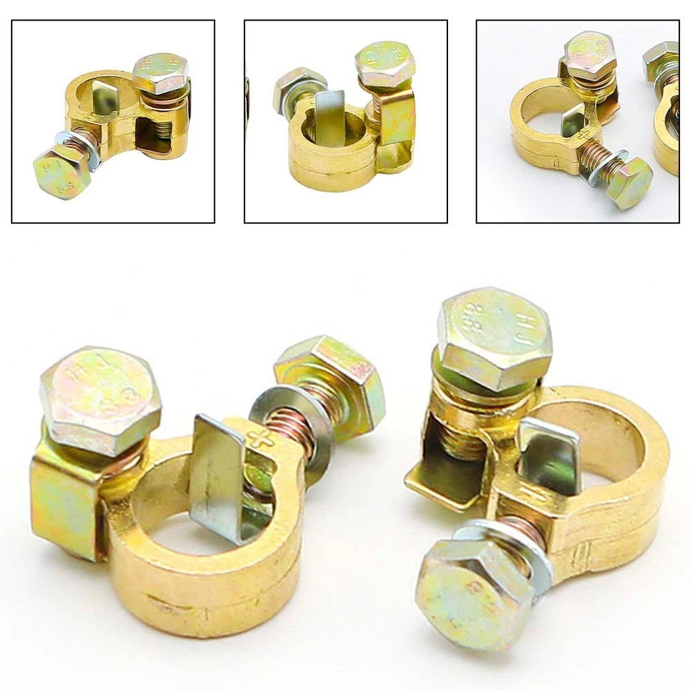 2X Battery Connector Clips for Trucks and Vehicles (Pure Copper)