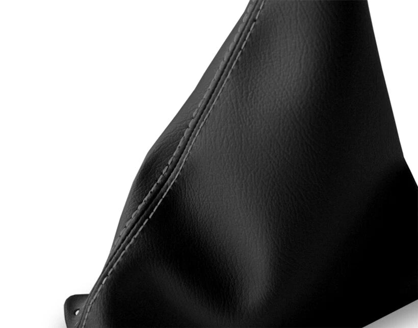 Leather Manual Shift Boot Cover for Nissan Xterra (2002–2006) Gray Stitch
