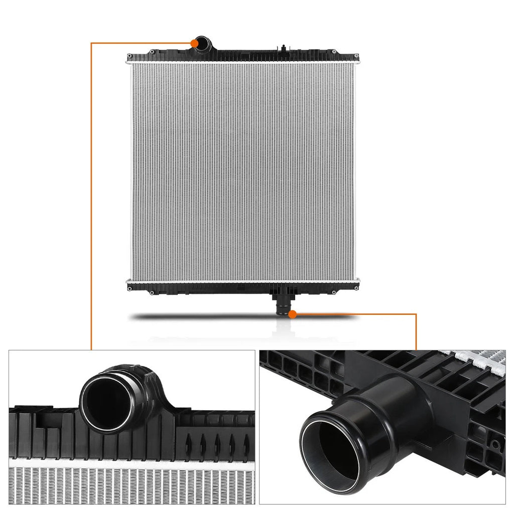 OE Style Aluminum 2-Row Cooling Radiator for Peterbilt 365/Kenworth T800 (2008–2015)
