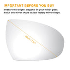 Heated Right Side White Mirror Glass for Hyundai Tucson (2015–2020)