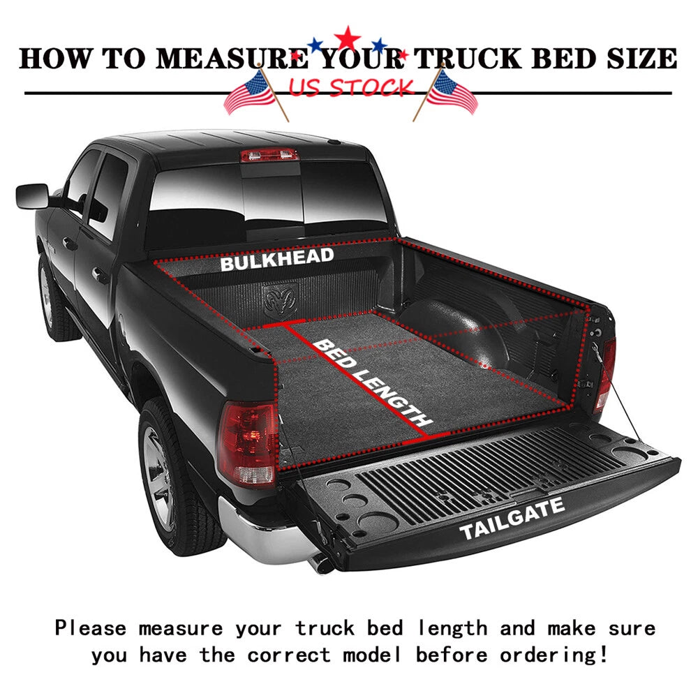 5FT Soft Roll Up Tonneau Cover for Toyota Tacoma (2016–2021)