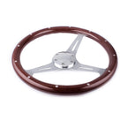 15" Matte Silver Steering Wheel for Universal Fit (380mm)