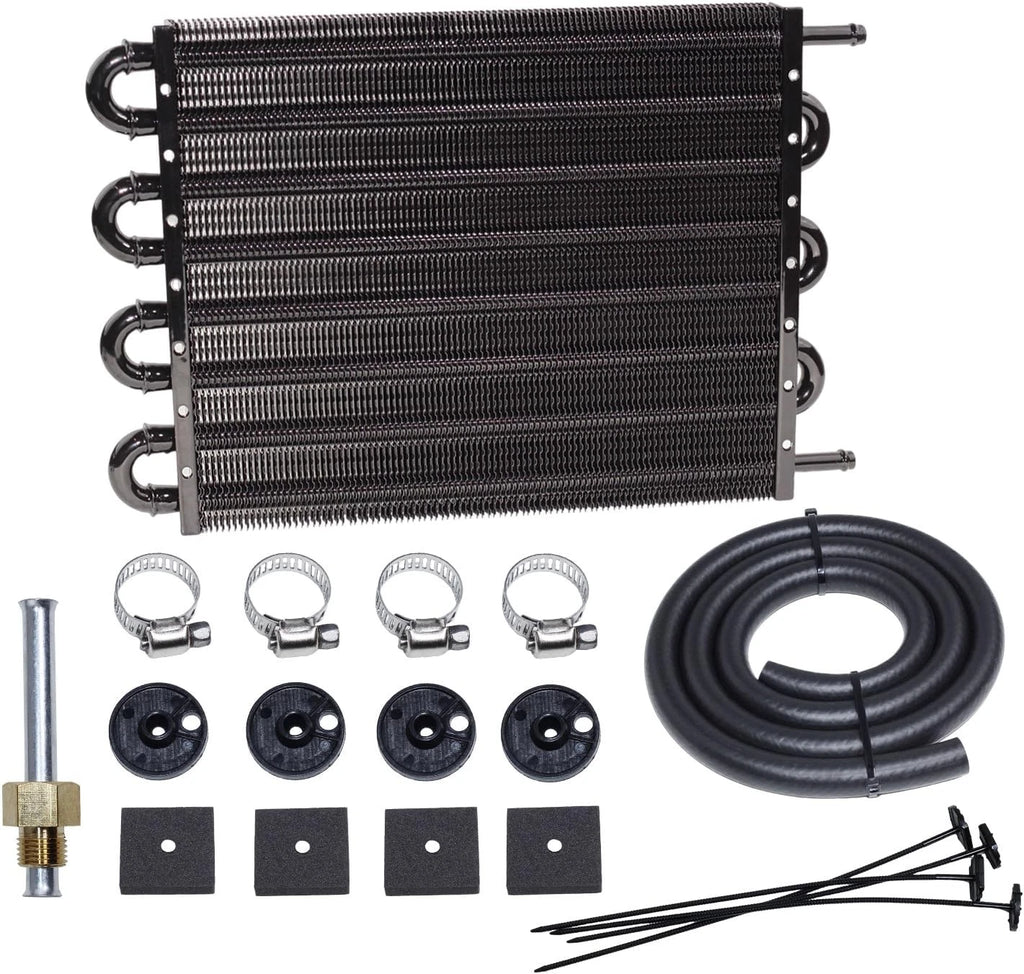 8 Row Transmission Oil Cooler Kit for Auto-Manual Radiator (Universal)