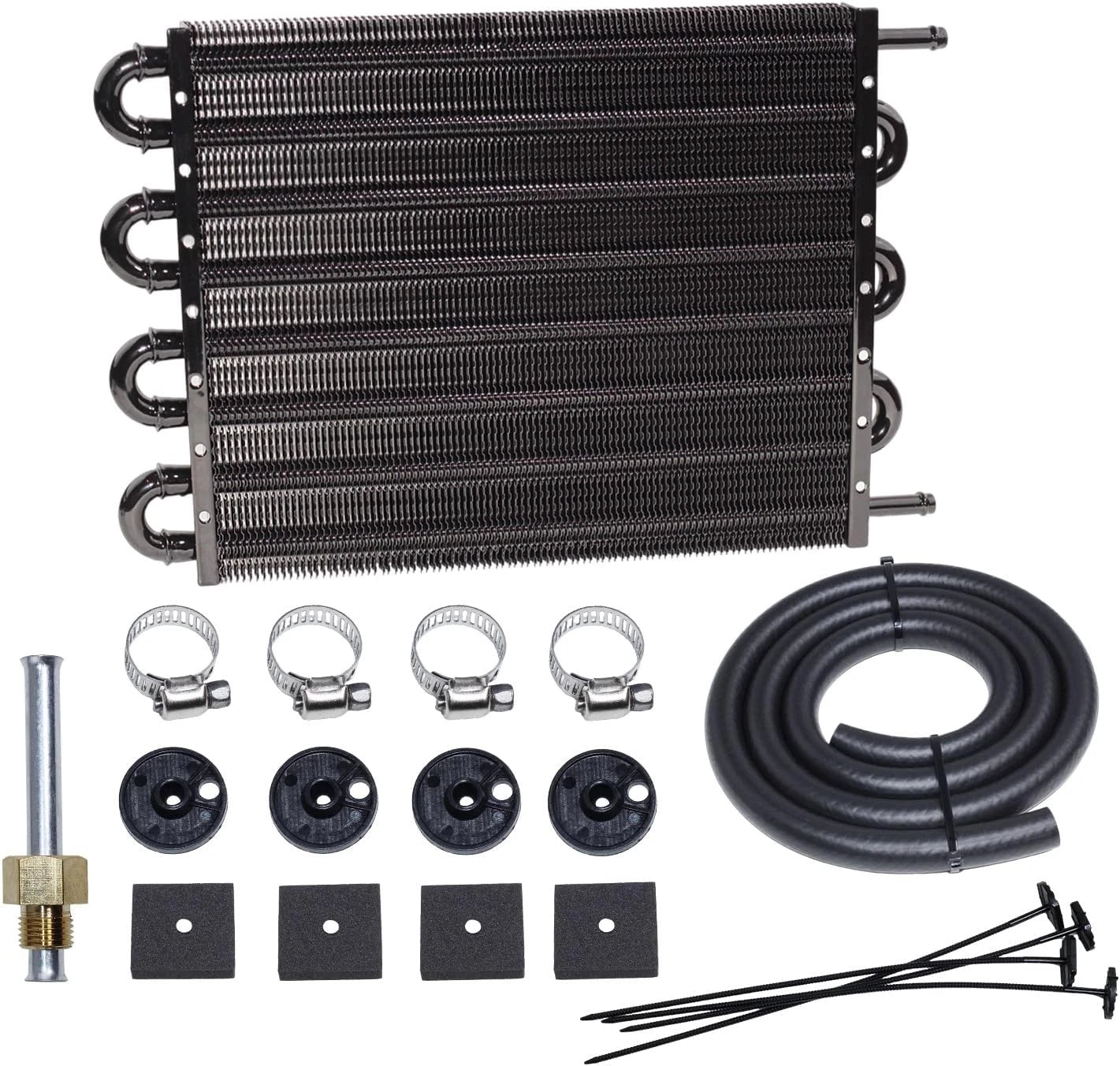 8 Row Transmission Oil Cooler Kit for Auto-Manual Radiator (Universal)