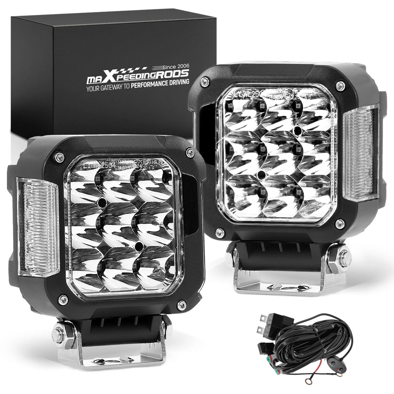 2X 4" LED Work Light Bar Spot Pods for Truck SUV ATV UTV (Offroad)