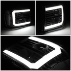 LED Projector Headlight Lamps for GMC Sierra (2007–2014) - Black
