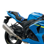 Driver & Passenger Seats Black Blue for Suzuki GSXR1000 (2009 - 2016)