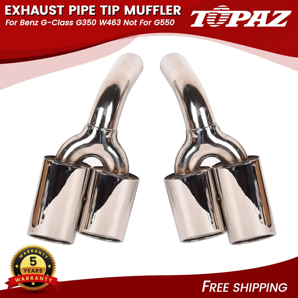 Stainless Steel Exhaust Pipe Tip for Mercedes G63 AMG W463 (2013–2023)