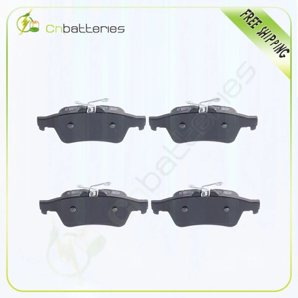 Set of 4 Metallic Rear Brake Pads for Toyota Sienna, Solara (2004–2008)