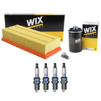 Wix Engine Air Oil Filters & NGK 4 Laser Platinum Spark Plug Kit for Audi A3 Q3 CC