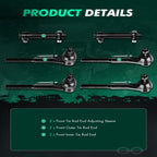 6 Tie Rod Ends Suspension Kit for Chevrolet C10 Pickup (1965–1969)
