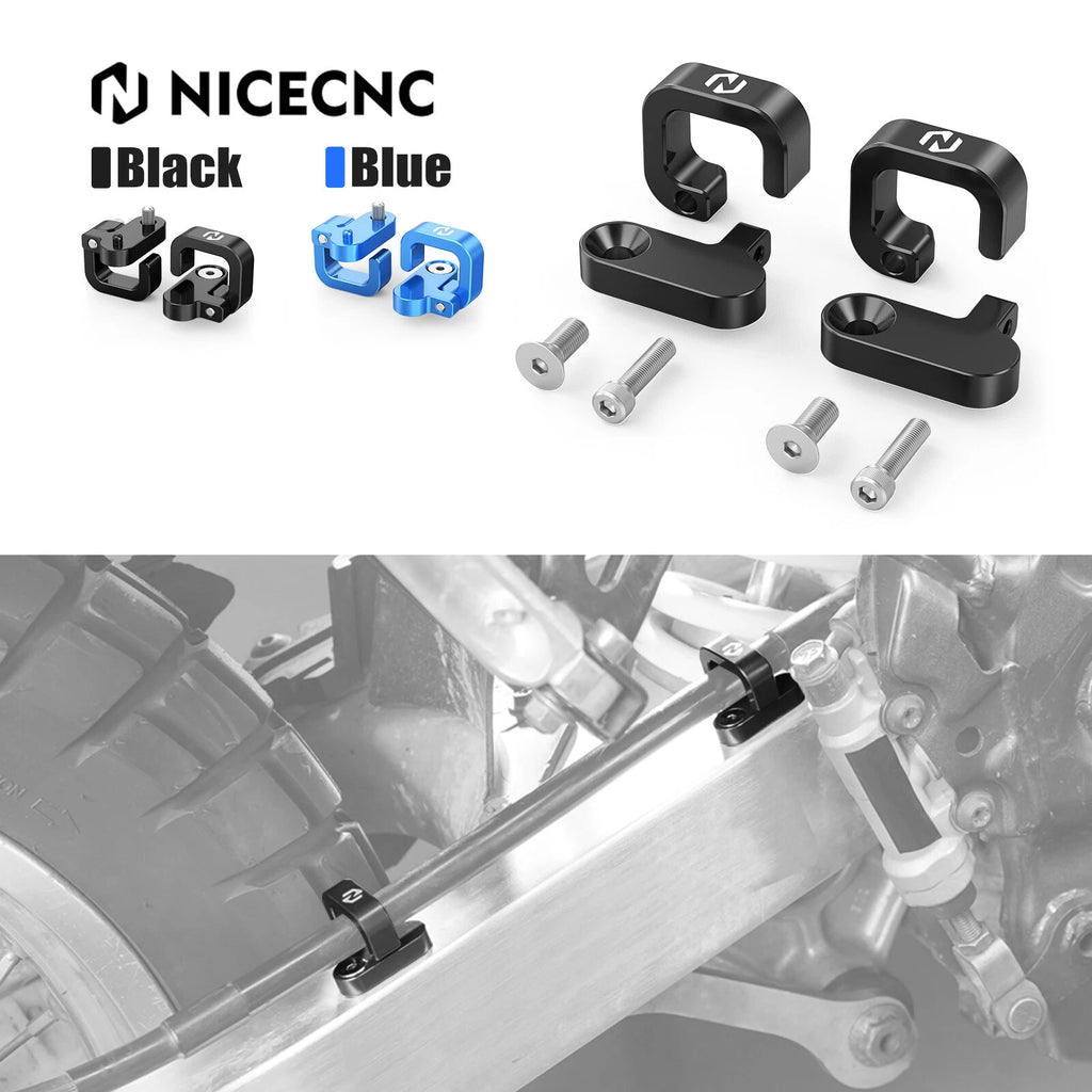 Set of 4 Rear Brake Line Hose Clamps for Suzuki DRZ400SM (2005–2024), RMZ250 (2007–2014)