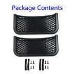2 x Car Storage Pocket Net Seat Back Holder Organizer Bag Camper Caravan