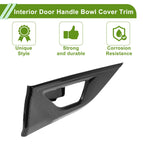 Interior Door Handle Bowl Cover Trim for Subaru Outback (2020–2024) Carbon Fiber Black