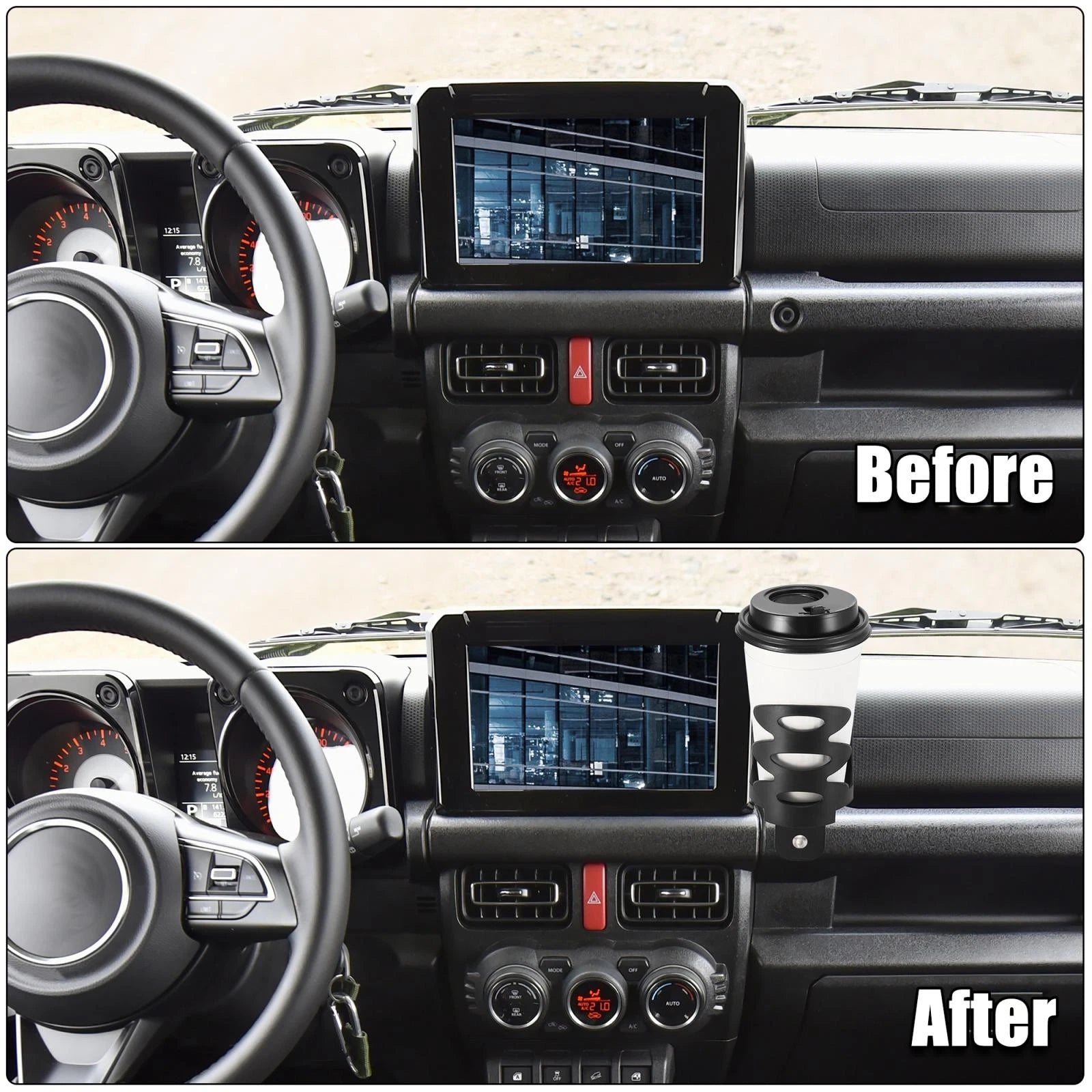 Cup Holder Set for Suzuki Jimny (2019–2021)
